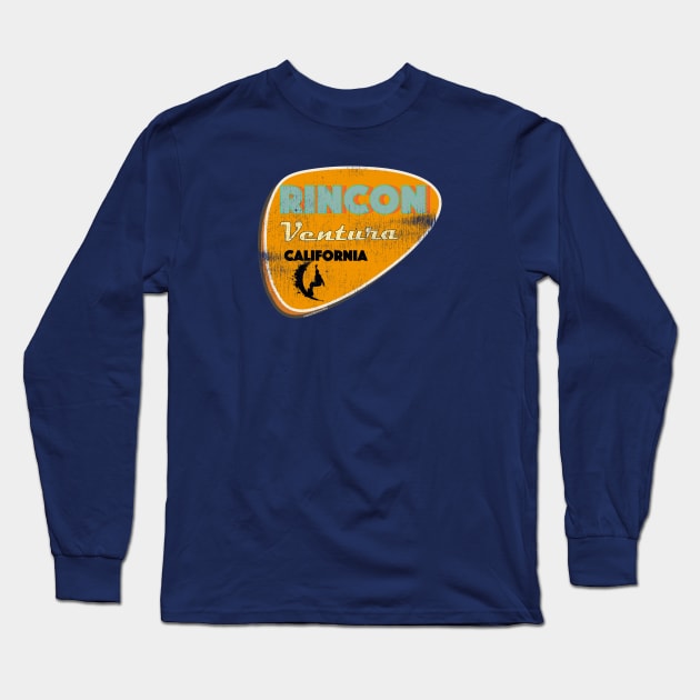 Rincon Ventura: California Surf Breaks Long Sleeve T-Shirt by Kytchensync